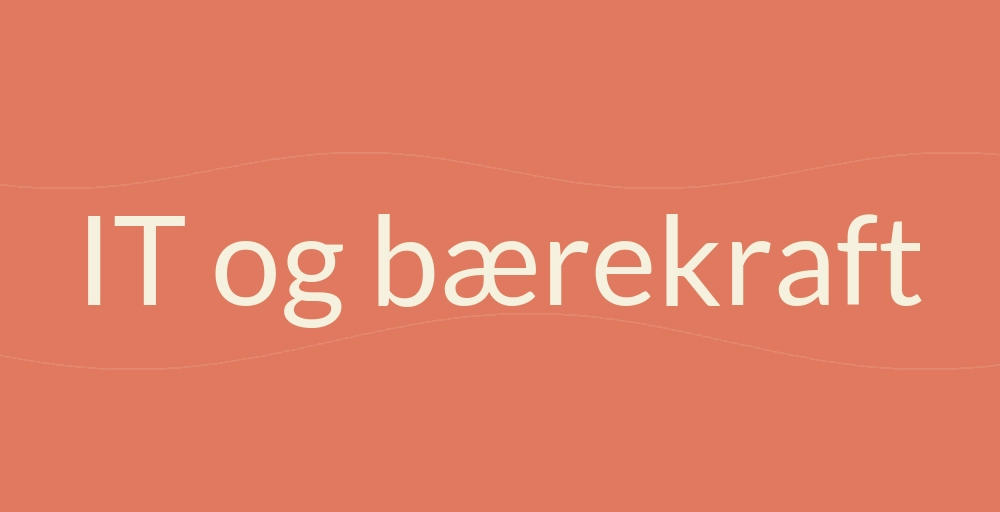 Header image for Bærekraft