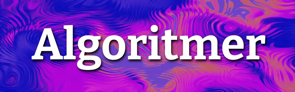 Header image for Algoritmer