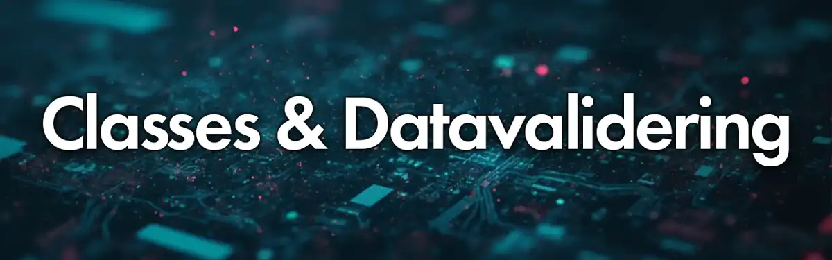 Header image for Datavalidering og Classes