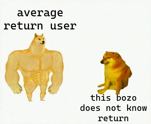Average Return User Meme